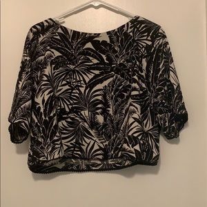 Topshop Cropped Blouse